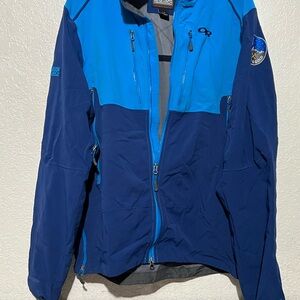 Outdoor Research Men's Two-Tone Blue Performance Jacket